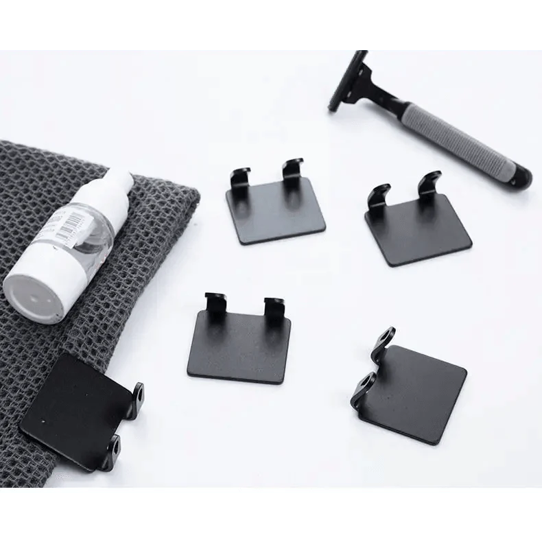 Decorative Hook 2 Pcs Punch Free Razor Holder Storage Hook Wall Men Shaving Shaver Shelf Bathroom Razor Rack Wall Bathroom Accessories Stevvex