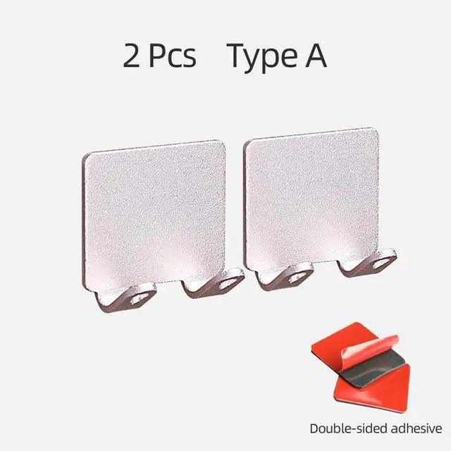 Decorative Hook 2 Pcs Punch Free Razor Holder Storage Hook Wall Men Shaving Shaver Shelf Bathroom Razor Rack Wall Bathroom Accessories Stevvex