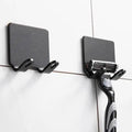 Decorative Hook 2 Pcs Punch Free Razor Holder Storage Hook Wall Men Shaving Shaver Shelf Bathroom Razor Rack Wall Bathroom Accessories Stevvex