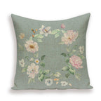 Decorative Plant Flower Throw Pillow Cover Soft Linen Cushion Cover For Living Room Couch Sofa Patio Outdoor Home Decor  Decorative Plant Flower Throw Pillow Covers For Couch Sofa Bed Modern Quality Design Cushion Cover 45x45cm Stevvex