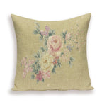 Decorative Plant Flower Throw Pillow Cover Soft Linen Cushion Cover For Living Room Couch Sofa Patio Outdoor Home Decor  Decorative Plant Flower Throw Pillow Covers For Couch Sofa Bed Modern Quality Design Cushion Cover 45x45cm Stevvex