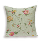 Decorative Plant Flower Throw Pillow Cover Soft Linen Cushion Cover For Living Room Couch Sofa Patio Outdoor Home Decor  Decorative Plant Flower Throw Pillow Covers For Couch Sofa Bed Modern Quality Design Cushion Cover 45x45cm Stevvex