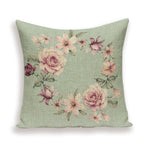 Decorative Plant Flower Throw Pillow Cover Soft Linen Cushion Cover For Living Room Couch Sofa Patio Outdoor Home Decor  Decorative Plant Flower Throw Pillow Covers For Couch Sofa Bed Modern Quality Design Cushion Cover 45x45cm Stevvex