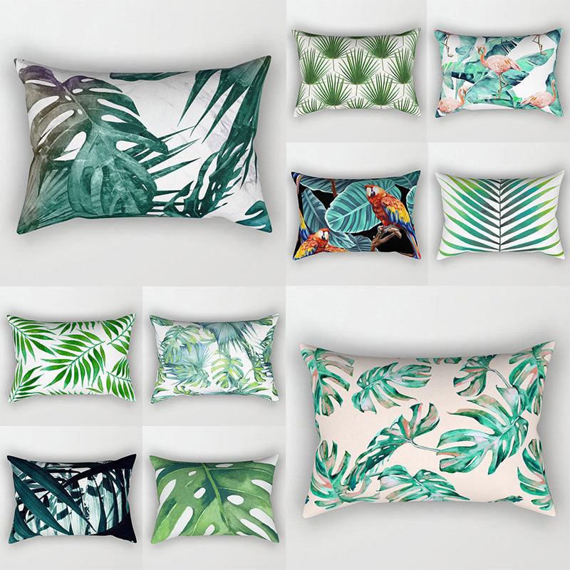 Decorative Throw Pillows Tropical Plants Pillow Cover Polyester Pillow Covers With Flowers And Plants Tropical Style Linen Throw Pillow Covers Decoration Pillowcase Cushions Home Decor Stevvex