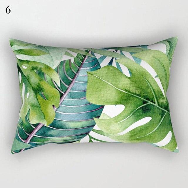 Decorative Throw Pillows Tropical Plants Pillow Cover Polyester Pillow Covers With Flowers And Plants Tropical Style Linen Throw Pillow Covers Decoration Pillowcase Cushions Home Decor Stevvex