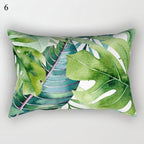 Decorative Throw Pillows Tropical Plants Pillow Cover Polyester Pillow Covers With Flowers And Plants Tropical Style Linen Throw Pillow Covers Decoration Pillowcase Cushions Home Decor Stevvex