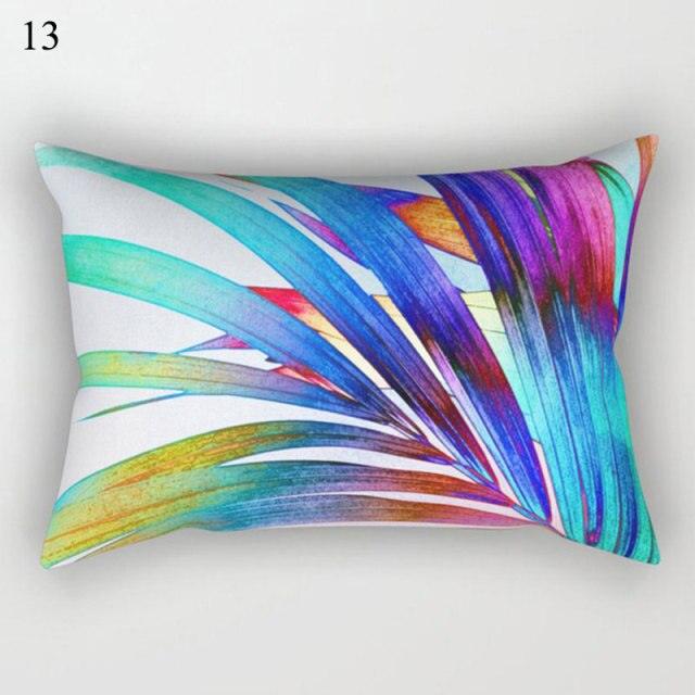 Decorative Throw Pillows Tropical Plants Pillow Cover Polyester Pillow Covers With Flowers And Plants Tropical Style Linen Throw Pillow Covers Decoration Pillowcase Cushions Home Decor Stevvex