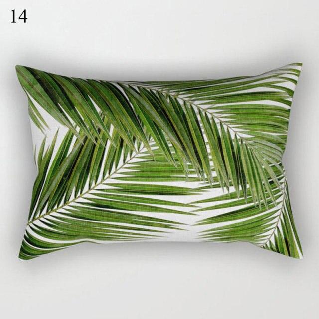 Decorative Throw Pillows Tropical Plants Pillow Cover Polyester Pillow Covers With Flowers And Plants Tropical Style Linen Throw Pillow Covers Decoration Pillowcase Cushions Home Decor Stevvex