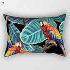 Decorative Throw Pillows Tropical Plants Pillow Cover Polyester Pillow Covers With Flowers And Plants Tropical Style Linen Throw Pillow Covers Decoration Pillowcase Cushions Home Decor Stevvex