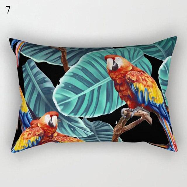 Decorative Throw Pillows Tropical Plants Pillow Cover Polyester Pillow Covers With Flowers And Plants Tropical Style Linen Throw Pillow Covers Decoration Pillowcase Cushions Home Decor Stevvex