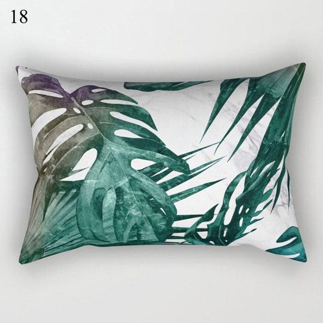 Decorative Throw Pillows Tropical Plants Pillow Cover Polyester Pillow Covers With Flowers And Plants Tropical Style Linen Throw Pillow Covers Decoration Pillowcase Cushions Home Decor Stevvex