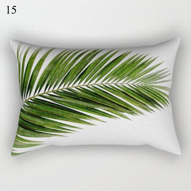 Decorative Throw Pillows Tropical Plants Pillow Cover Polyester Pillow Covers With Flowers And Plants Tropical Style Linen Throw Pillow Covers Decoration Pillowcase Cushions Home Decor Stevvex