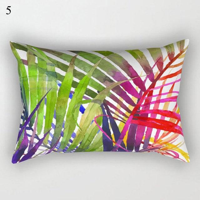 Decorative Throw Pillows Tropical Plants Pillow Cover Polyester Pillow Covers With Flowers And Plants Tropical Style Linen Throw Pillow Covers Decoration Pillowcase Cushions Home Decor Stevvex