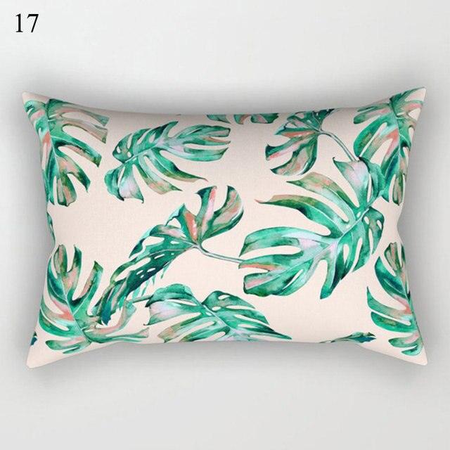 Decorative Throw Pillows Tropical Plants Pillow Cover Polyester Pillow Covers With Flowers And Plants Tropical Style Linen Throw Pillow Covers Decoration Pillowcase Cushions Home Decor Stevvex