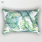 Decorative Throw Pillows Tropical Plants Pillow Cover Polyester Pillow Covers With Flowers And Plants Tropical Style Linen Throw Pillow Covers Decoration Pillowcase Cushions Home Decor Stevvex