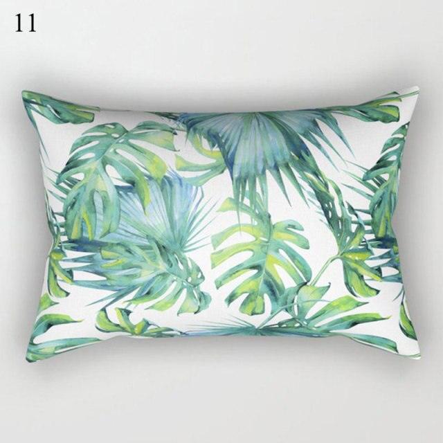 Decorative Throw Pillows Tropical Plants Pillow Cover Polyester Pillow Covers With Flowers And Plants Tropical Style Linen Throw Pillow Covers Decoration Pillowcase Cushions Home Decor Stevvex