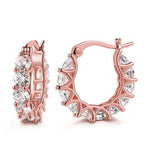 Fashion U-shaped  Earrings Full Zircon Rhinestones  Earrings Pi-Mart