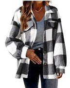 Lamb Fleece Jacket Button Fleece Jacket - SJB-DIAMOND ELITES