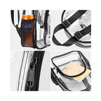 PVC transparent backpack, school bag for boys and girls, outdoor portable large capacity fashion clear backpack, transparent bag for stadium, transparent purse for concerts - SJB-DIAMOND ELITES