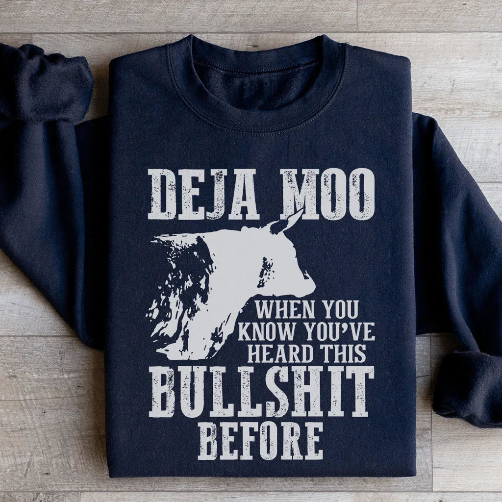 Deja Moo Sweatshirt Peachy Sunday
