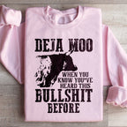 Deja Moo Sweatshirt Peachy Sunday