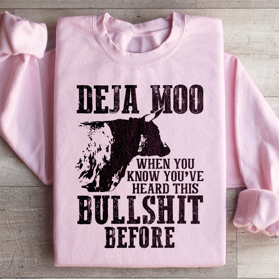 Deja Moo Sweatshirt Peachy Sunday
