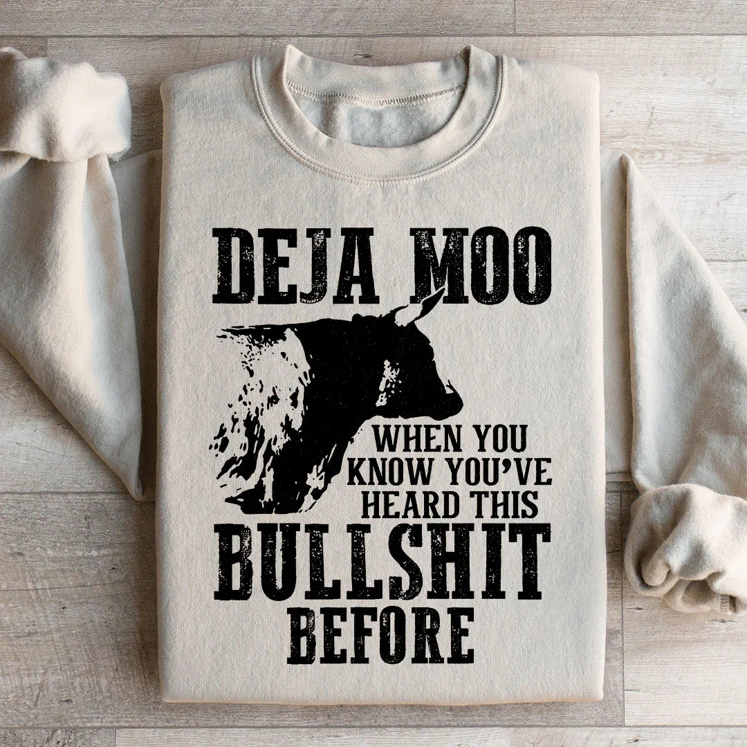 Deja Moo Sweatshirt Peachy Sunday