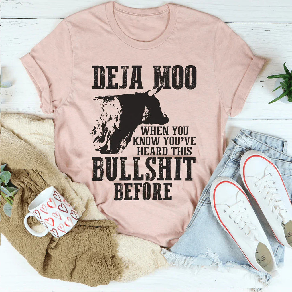Deja Moo Tee Peachy Sunday