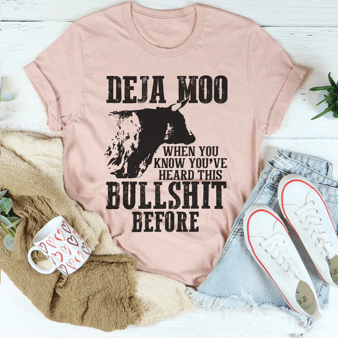 Deja Moo Tee Peachy Sunday