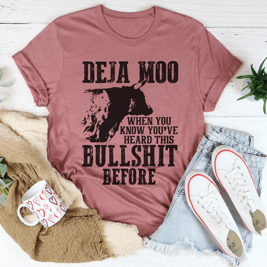 Deja Moo Tee Peachy Sunday