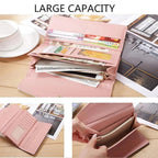 Delightful Small Floral PU Leather Money Purse For Women And Girls Fashion Designer Buckle Wallets for Female Stevvex
