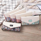 Delightful Small Floral PU Leather Money Purse For Women And Girls Fashion Designer Buckle Wallets for Female Stevvex