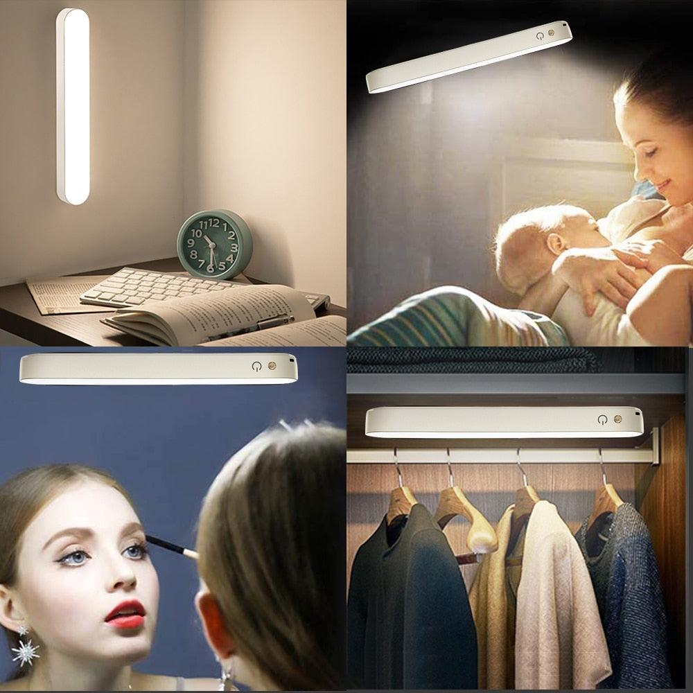Desk Lamp USB Lamp USB LED Light Computer Table Lamp Magnetic Office Study Reading Light Rechargeable For Bedroom Decorative Table Lamp Cute Study Lamps for Bedroom Décor Stevvex