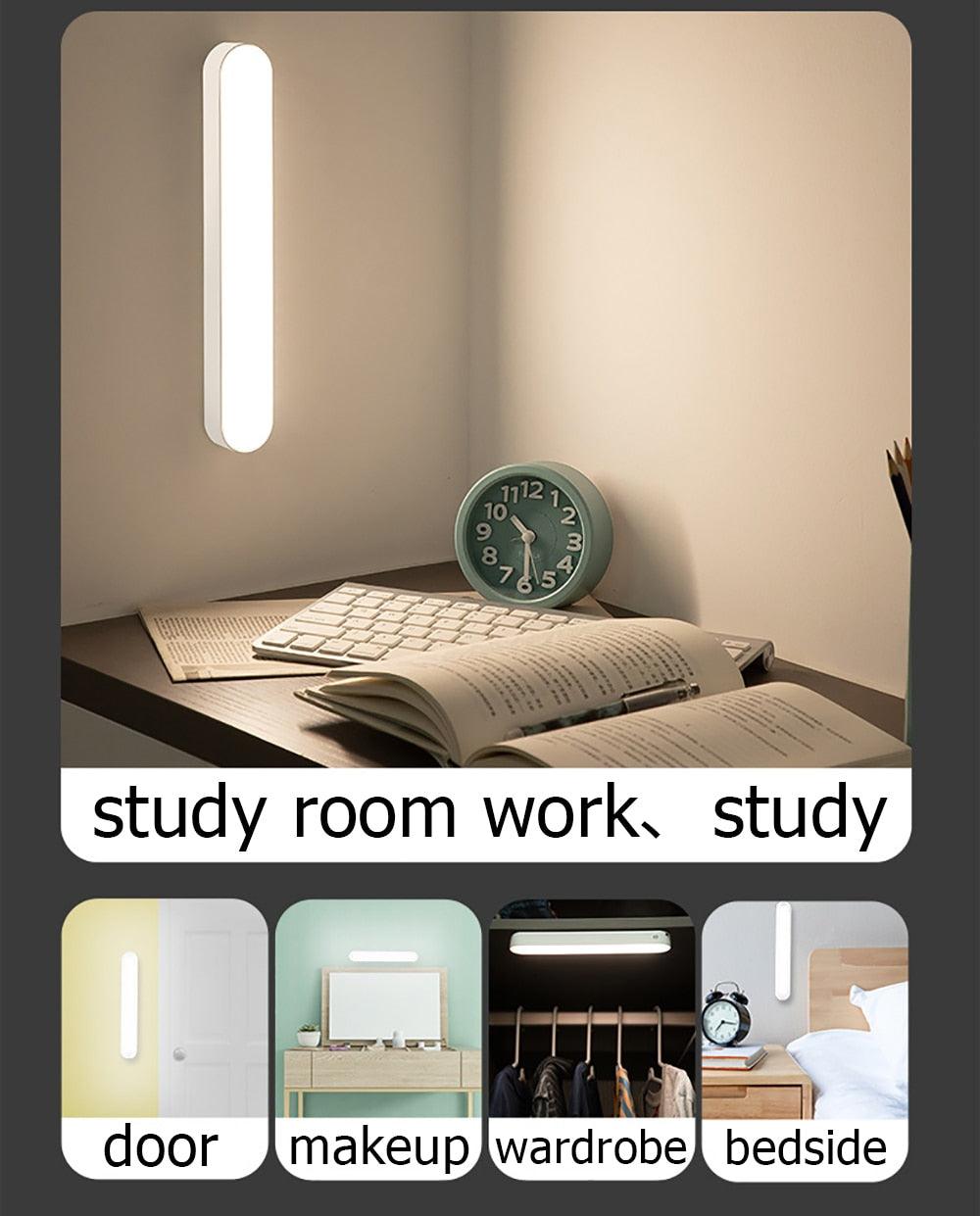 Desk Lamp USB Lamp USB LED Light Computer Table Lamp Magnetic Office Study Reading Light Rechargeable For Bedroom Decorative Table Lamp Cute Study Lamps for Bedroom Décor Stevvex