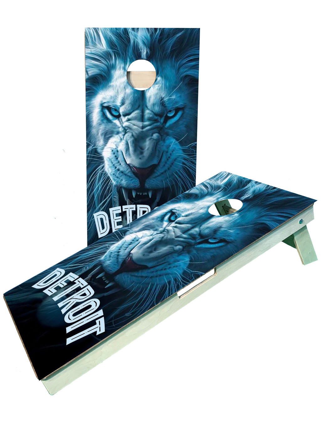 Detroit Football Team Pro Cornhole Boards - SJB-DIAMOND ELITES