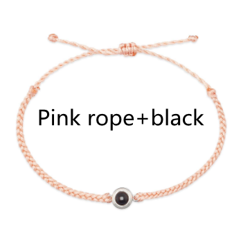 Creative Customized Color Photo Projection Bracelet Hand Woven Lovers Personality Jewelry For Men And Women Valentine's Day Gift Pi-Mart