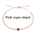 Creative Customized Color Photo Projection Bracelet Hand Woven Lovers Personality Jewelry For Men And Women Valentine's Day Gift Pi-Mart