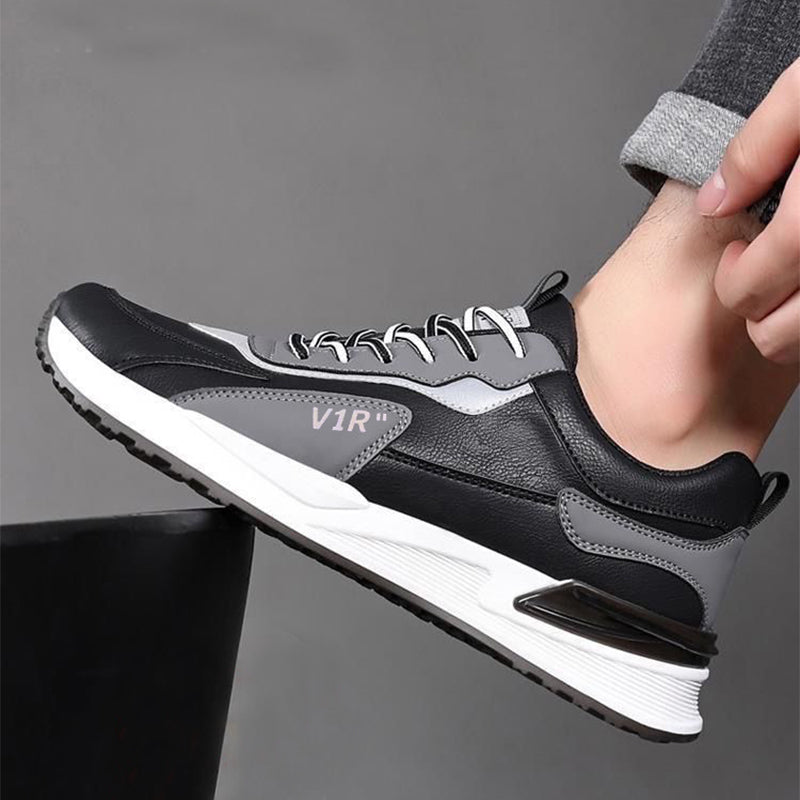 Casual Men's Shoes Soft Sole Color-block Lace-up Sneakers Versatile Trendy Running Sports Shoes Pi-Mart