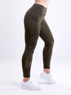 JupiterGear High-Waisted Pilates Leggings with Side Pockets & Mesh Pan - SJB-DIAMOND ELITES