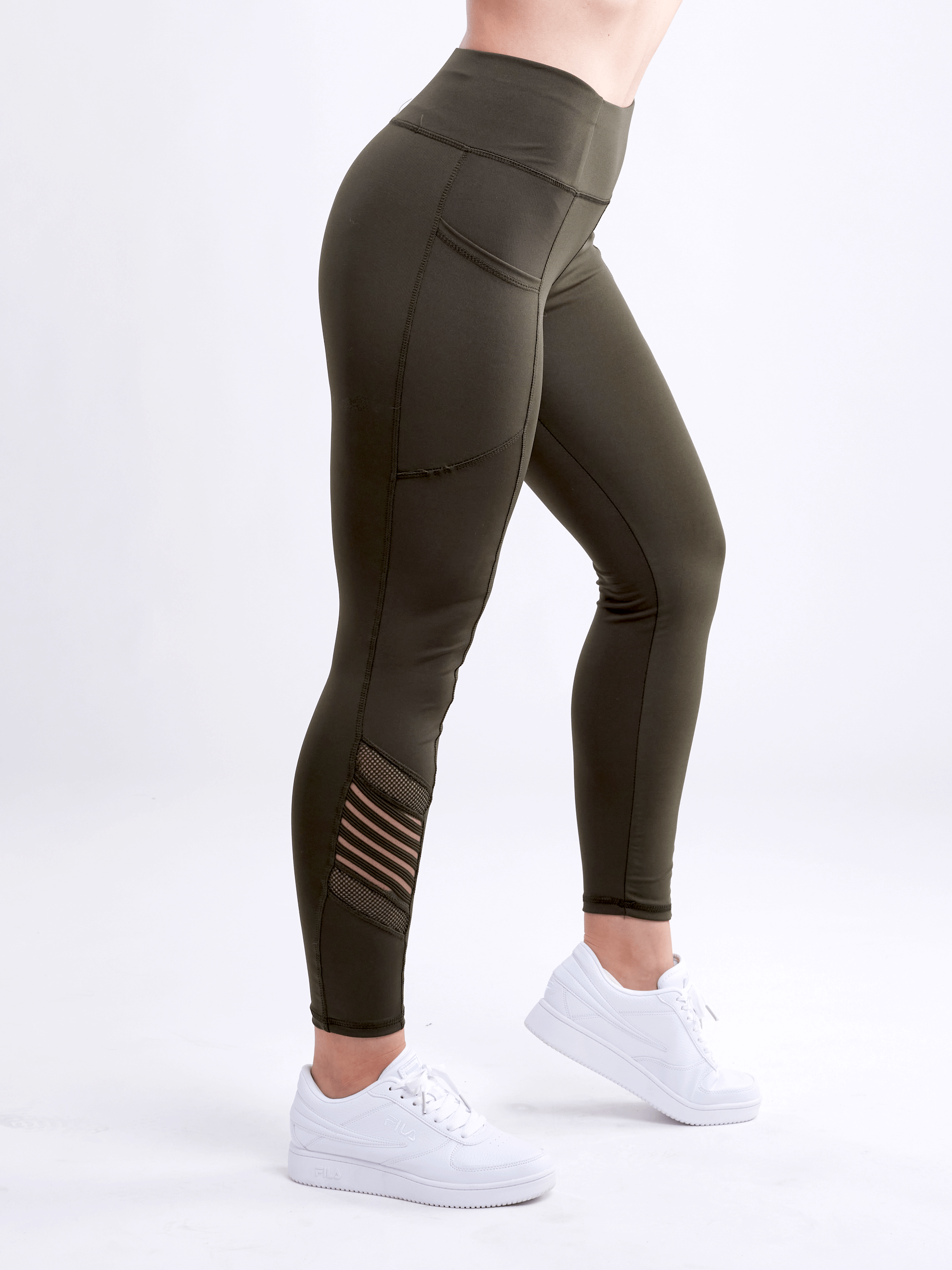 JupiterGear High-Waisted Pilates Leggings with Side Pockets & Mesh Pan - SJB-DIAMOND ELITES