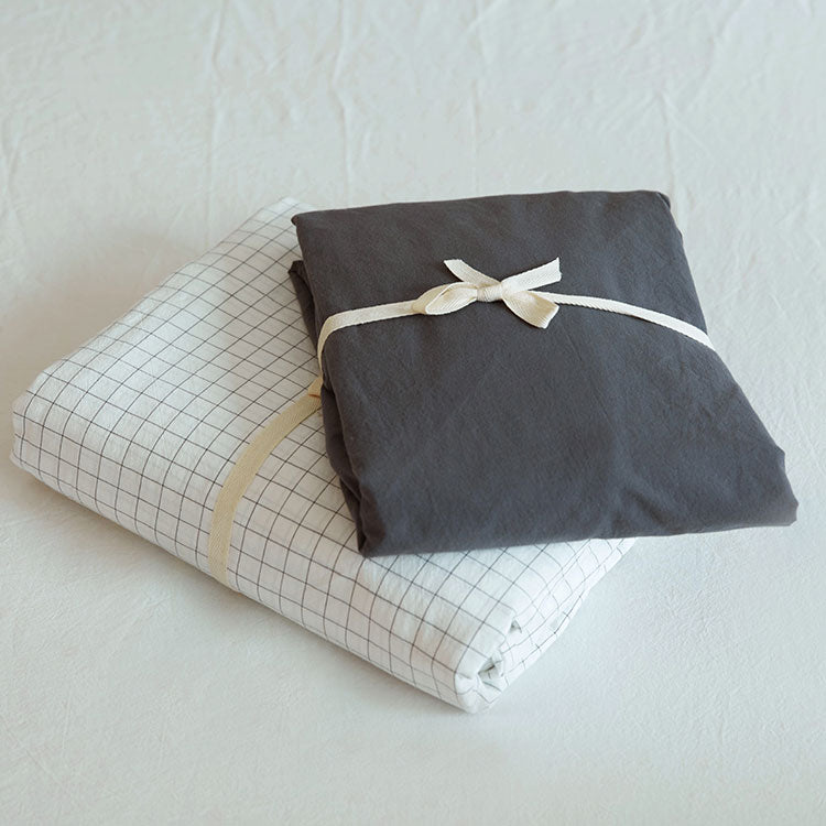 Washed Cotton Four-piece Duvet Cover Bedding Pi-Mart