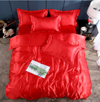 Bed Sheet Quilt Cover Naked Sleep Cool Silk Single Three Piece Set Pi-Mart