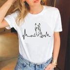 T-shirt Horse Effect Electrocardiogram Lootquake LLC