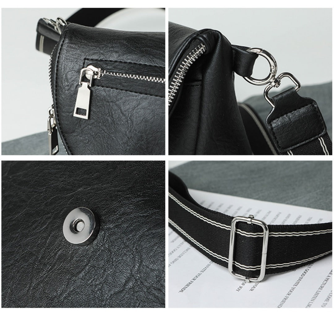 Elegant Small Crossbody Bag – Stylish Saddle Purse with Multiple Pockets, Perfect for Women's Everyday Use - SJB-DIAMOND ELITES