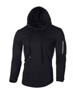 Men's Plus Size Casual Slim Fit Long Sleeve Hoodie THRIXINE