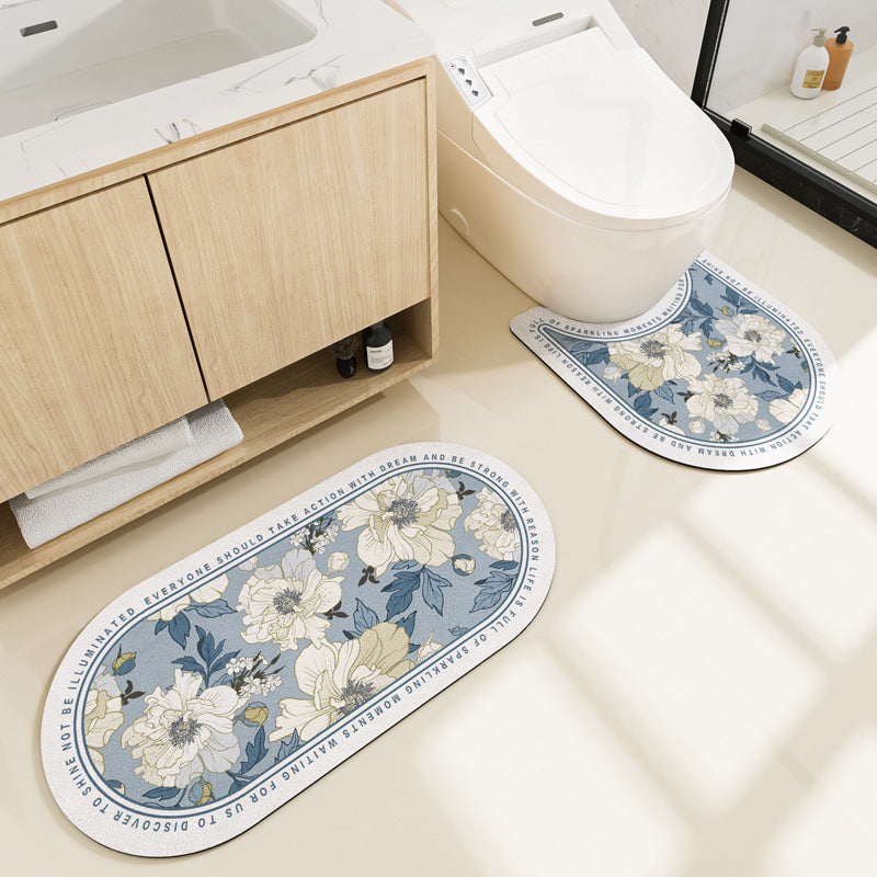 Bathroom Absorbent Non-slip Carpet Floor Mat Pi-Mart