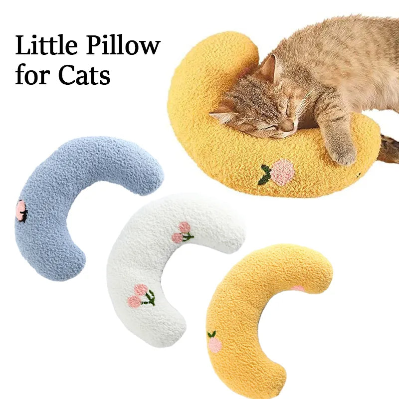 Little Pillow For Cats Fashion Neck Protector Deep Sleep Puppy U-Shaped Pillow Pets Pillow Kitten Headrest Dog Sleeping Pillow Pet Products Pi-Mart