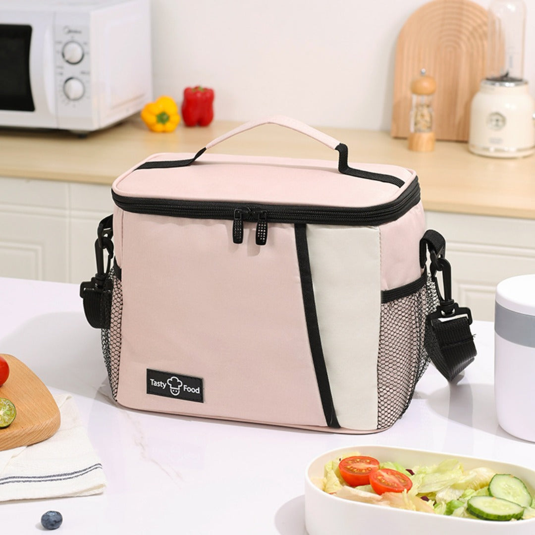 Outdoor picnic bag, lunch tote bag with crossbody strap, shoulder ice bag for thermal insulation, lunch box bag, fruit cold drink storage bag - SJB-DIAMOND ELITES