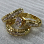 White Zircon Commemorative Women's Love Ring