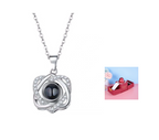Hot Valentine's Day Gifts Metal Rose Jewelry Gift Box Necklace For Wedding Girlfriend Necklace Gifts Pi-Mart